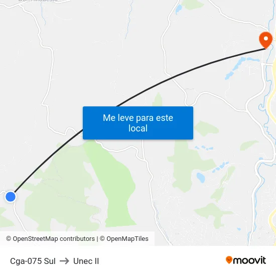 Cga-075 Sul to Unec II map