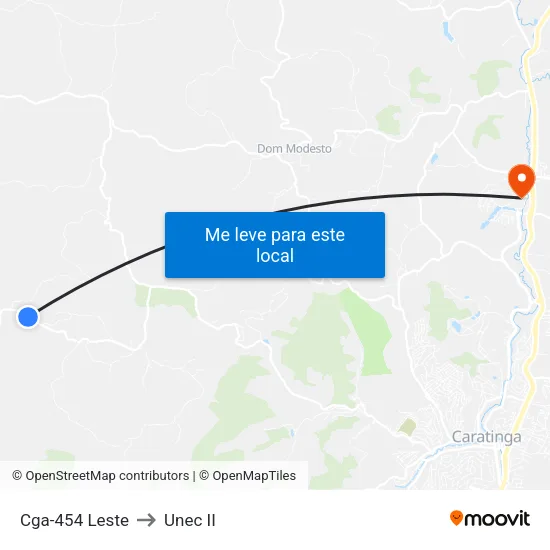 Cga-454 Leste to Unec II map