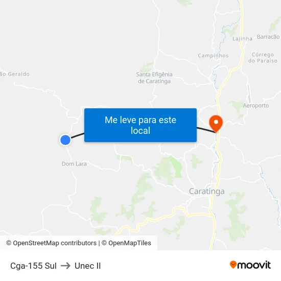 Cga-155 Sul to Unec II map