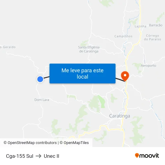 Cga-155 Sul to Unec II map