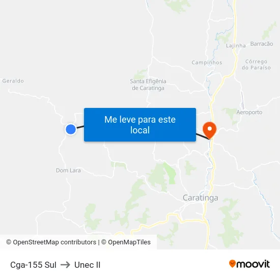 Cga-155 Sul to Unec II map
