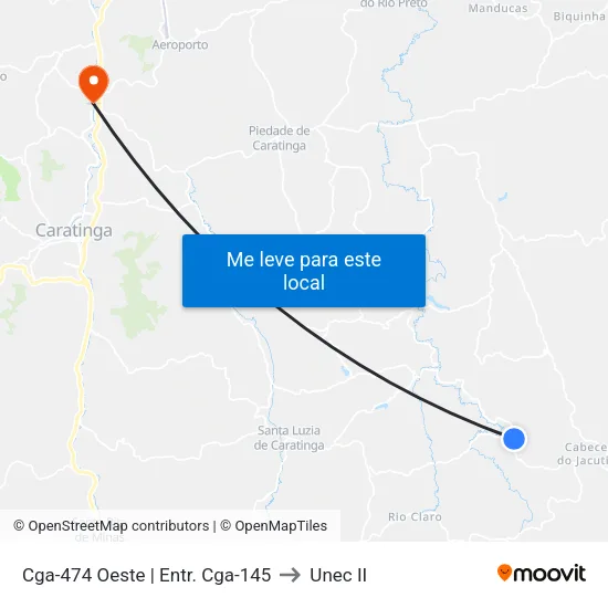 Cga-474 Oeste | Entr. Cga-145 to Unec II map