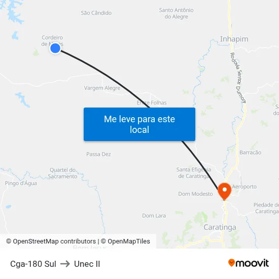 Cga-180 Sul to Unec II map