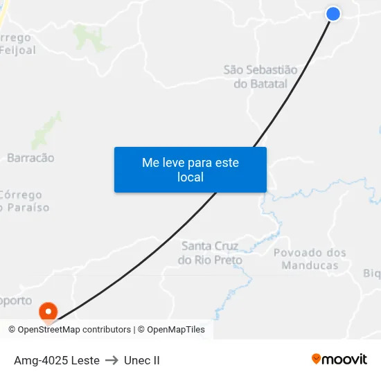 Amg-4025 Leste to Unec II map