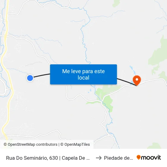 Rua Do Seminário, 630 | Capela De Nossa Senhora Do Rosário to Piedade de Caratinga map