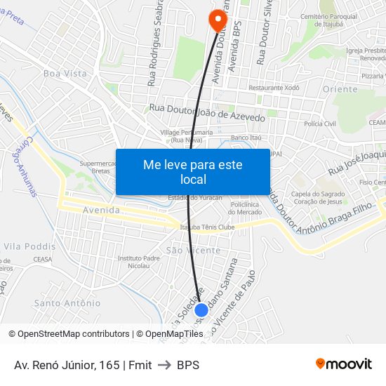 Av. Renó Júnior, 165 | Fmit to BPS map