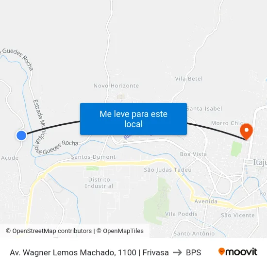 Av. Wagner Lemos Machado, 1100 | Frivasa to BPS map