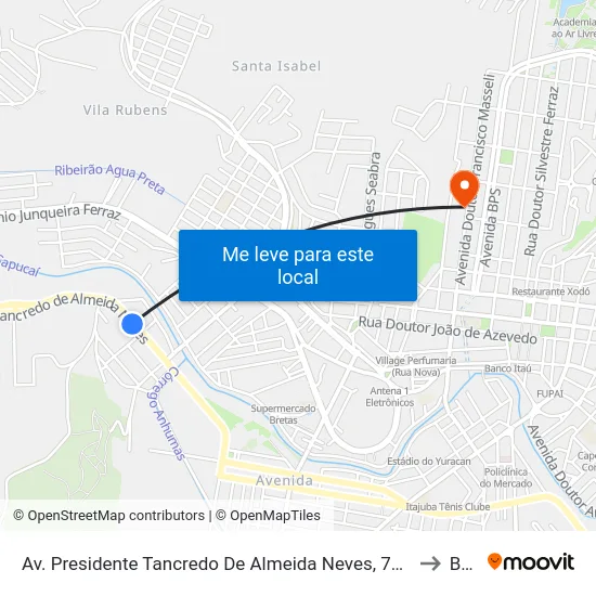 Av. Presidente Tancredo De Almeida Neves, 725 | Fania to BPS map