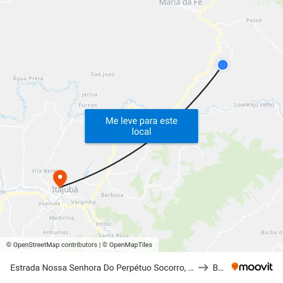 Estrada Nossa Senhora Do Perpétuo Socorro, Oeste to BPS map