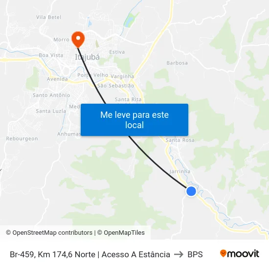 Br-459, Km 174,6 Norte | Acesso A Estância to BPS map