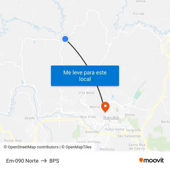 Em-090 Norte to BPS map