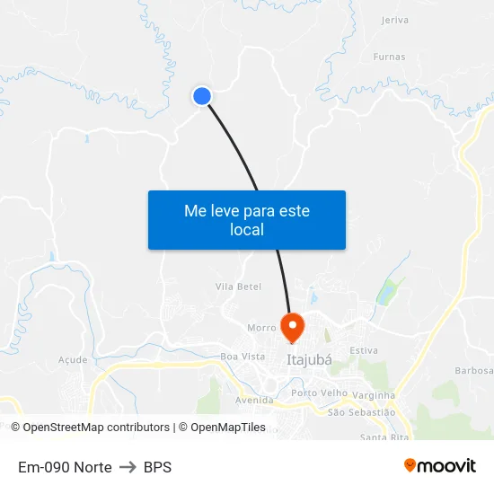 Em-090 Norte to BPS map