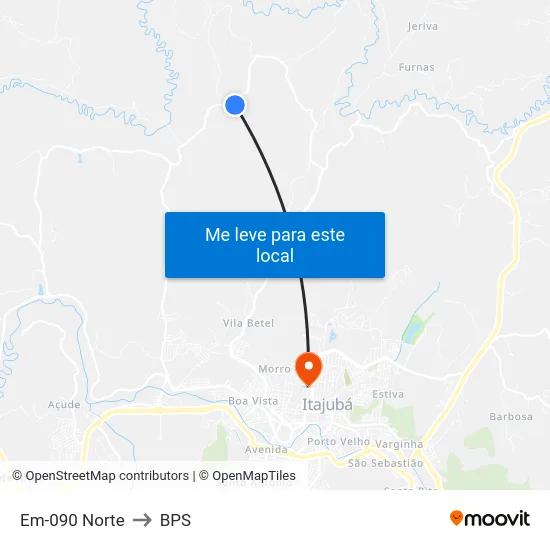 Em-090 Norte to BPS map