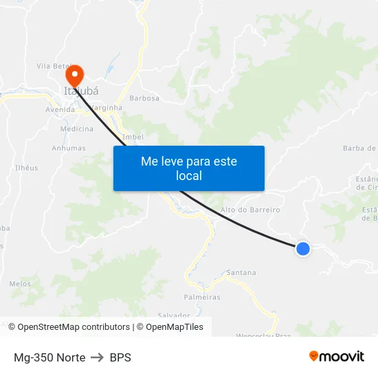 Mg-350 Norte to BPS map