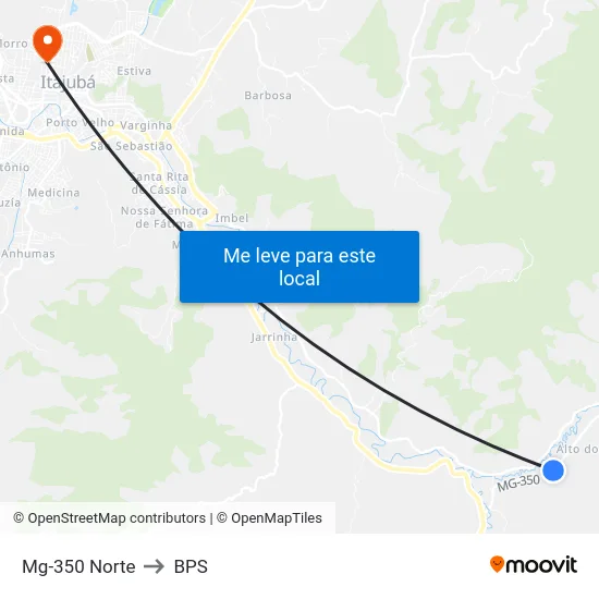 Mg-350 Norte to BPS map