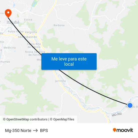 Mg-350 Norte to BPS map