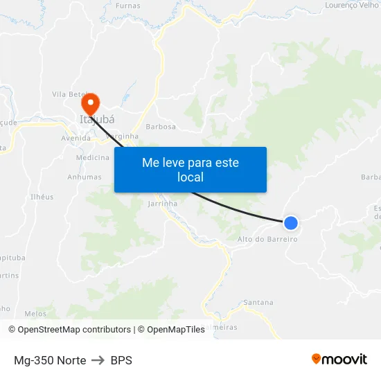 Mg-350 Norte to BPS map