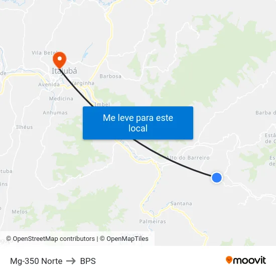 Mg-350 Norte to BPS map