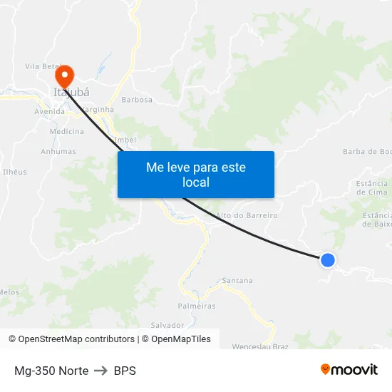 Mg-350 Norte to BPS map