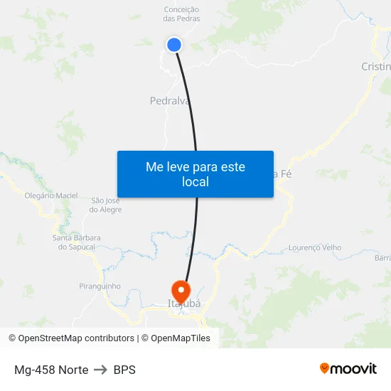 Mg-458 Norte to BPS map