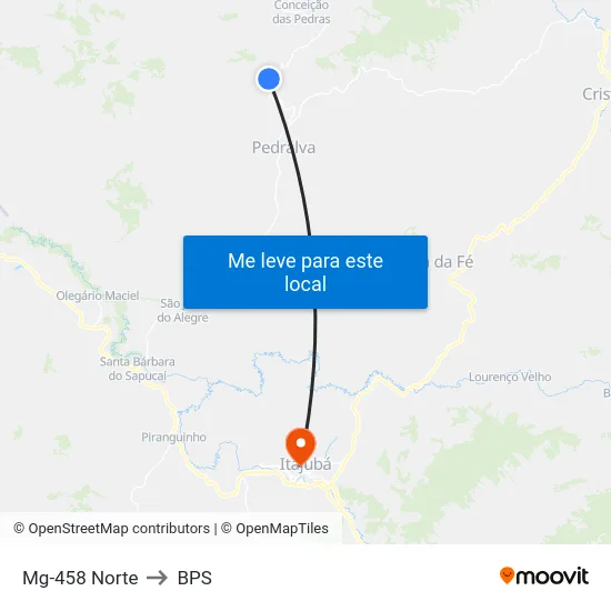 Mg-458 Norte to BPS map