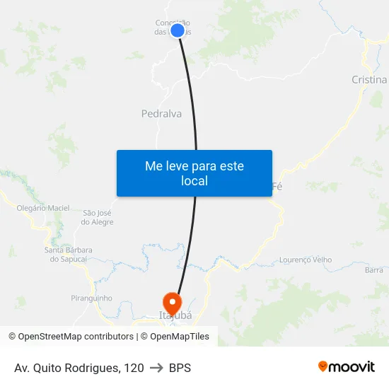 Av. Quito Rodrigues, 120 to BPS map