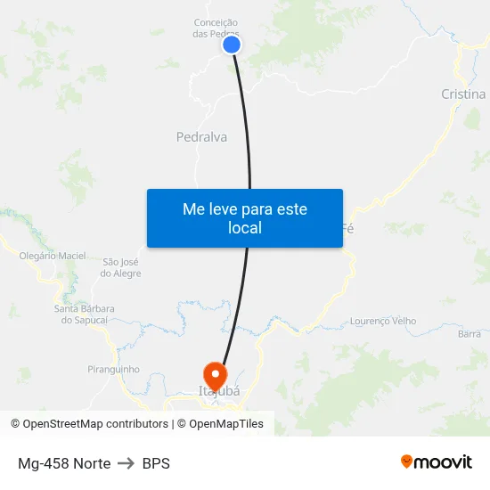 Mg-458 Norte to BPS map