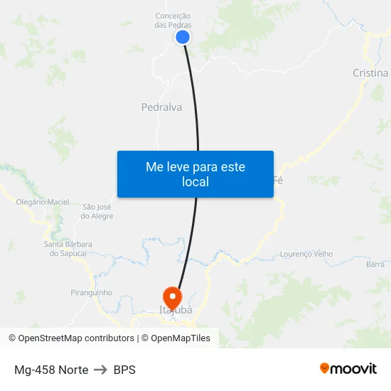 Mg-458 Norte to BPS map