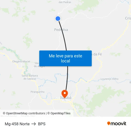 Mg-458 Norte to BPS map