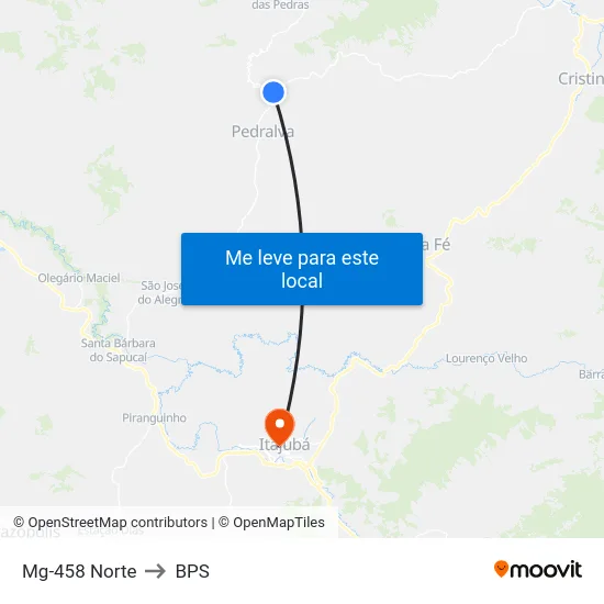 Mg-458 Norte to BPS map