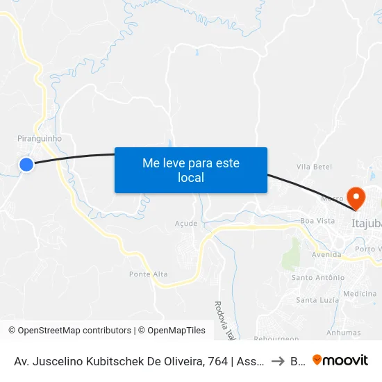 Av. Juscelino Kubitschek De Oliveira, 764 | Assembleia De Deus to BPS map