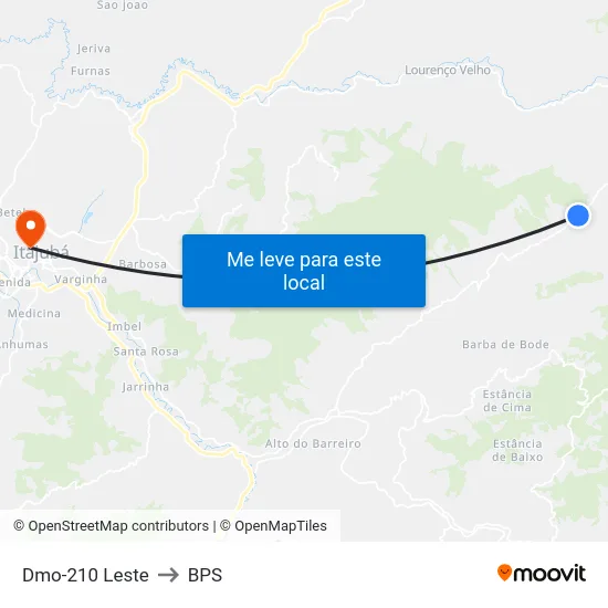 Dmo-210 Leste to BPS map