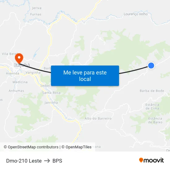 Dmo-210 Leste to BPS map