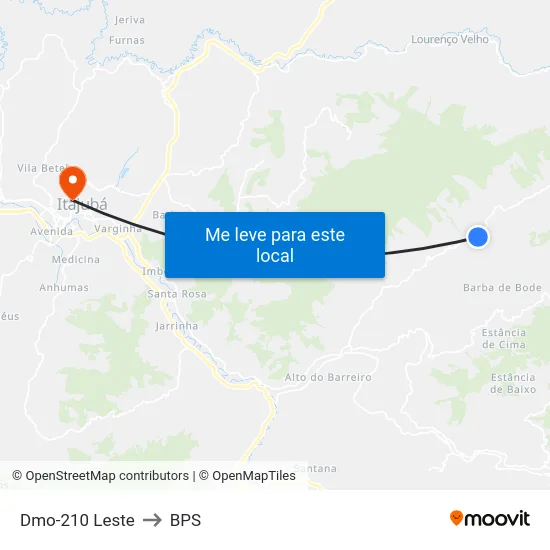 Dmo-210 Leste to BPS map