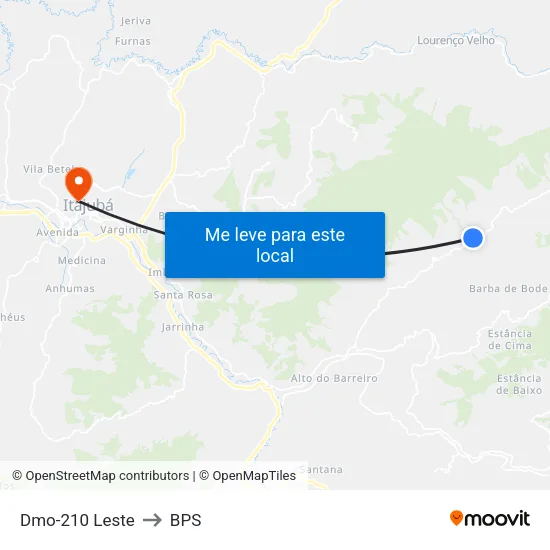 Dmo-210 Leste to BPS map