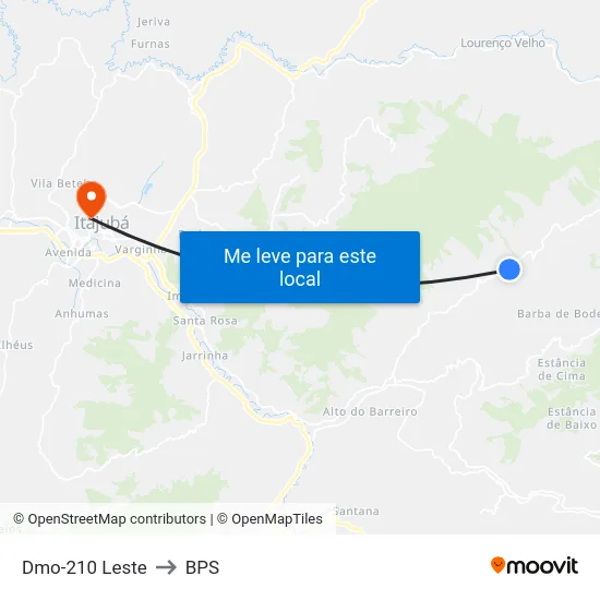 Dmo-210 Leste to BPS map