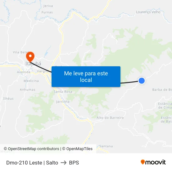 Dmo-210 Leste | Salto to BPS map