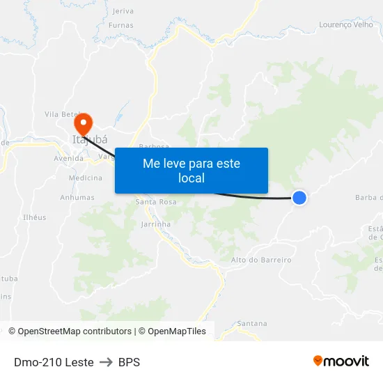 Dmo-210 Leste to BPS map