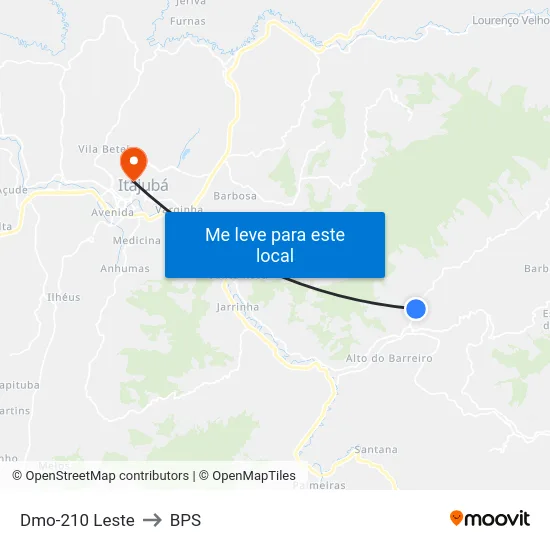 Dmo-210 Leste to BPS map