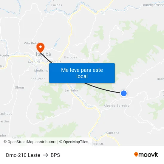 Dmo-210 Leste to BPS map