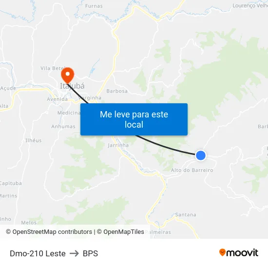 Dmo-210 Leste to BPS map
