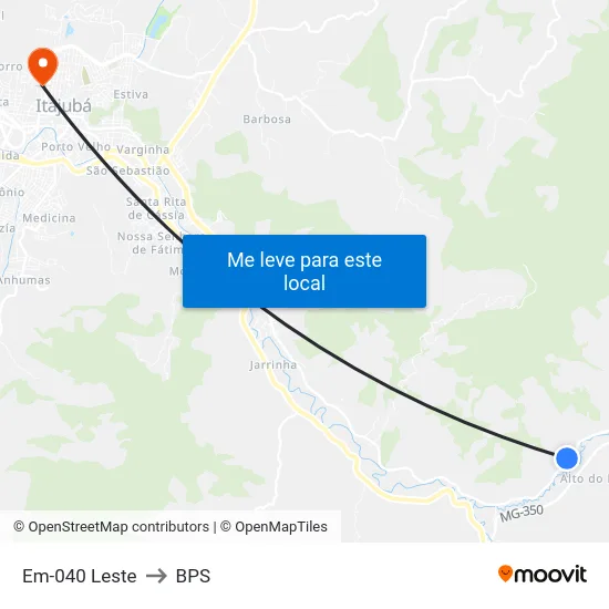 Em-040 Leste to BPS map