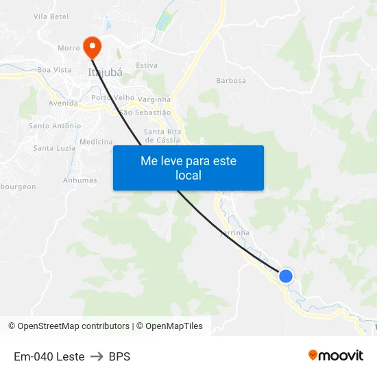 Em-040 Leste to BPS map