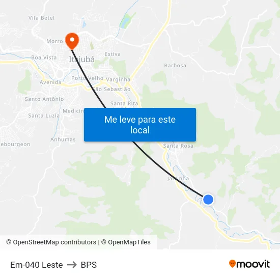 Em-040 Leste to BPS map