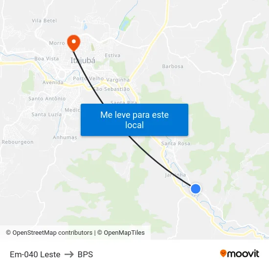Em-040 Leste to BPS map