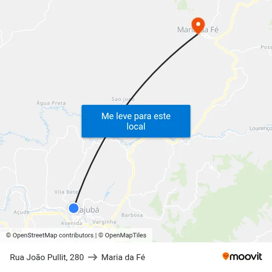 Rua João Pullit, 280 to Maria da Fé map