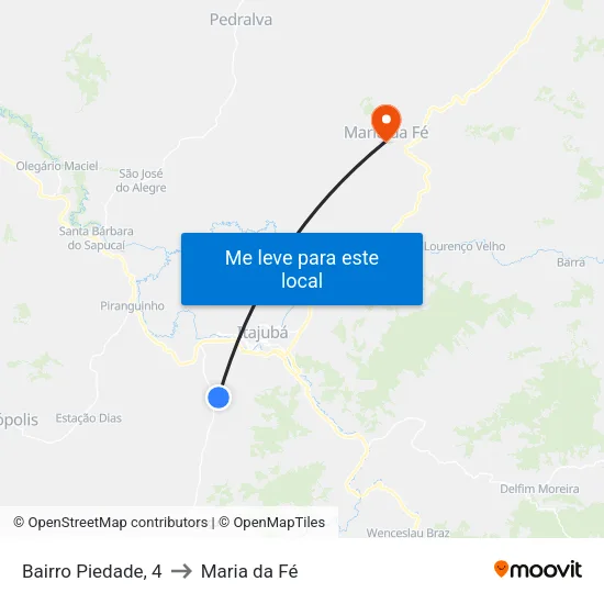 Bairro Piedade, 4 to Maria da Fé map