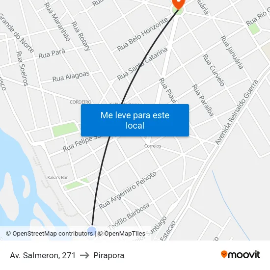Av. Salmeron, 271 to Pirapora map