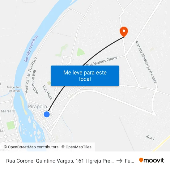 Rua Coronel Quintino Vargas, 161 | Igreja Presbiteriana/Unopar to Funam map