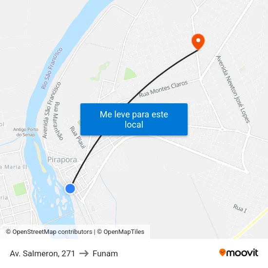 Av. Salmeron, 271 to Funam map